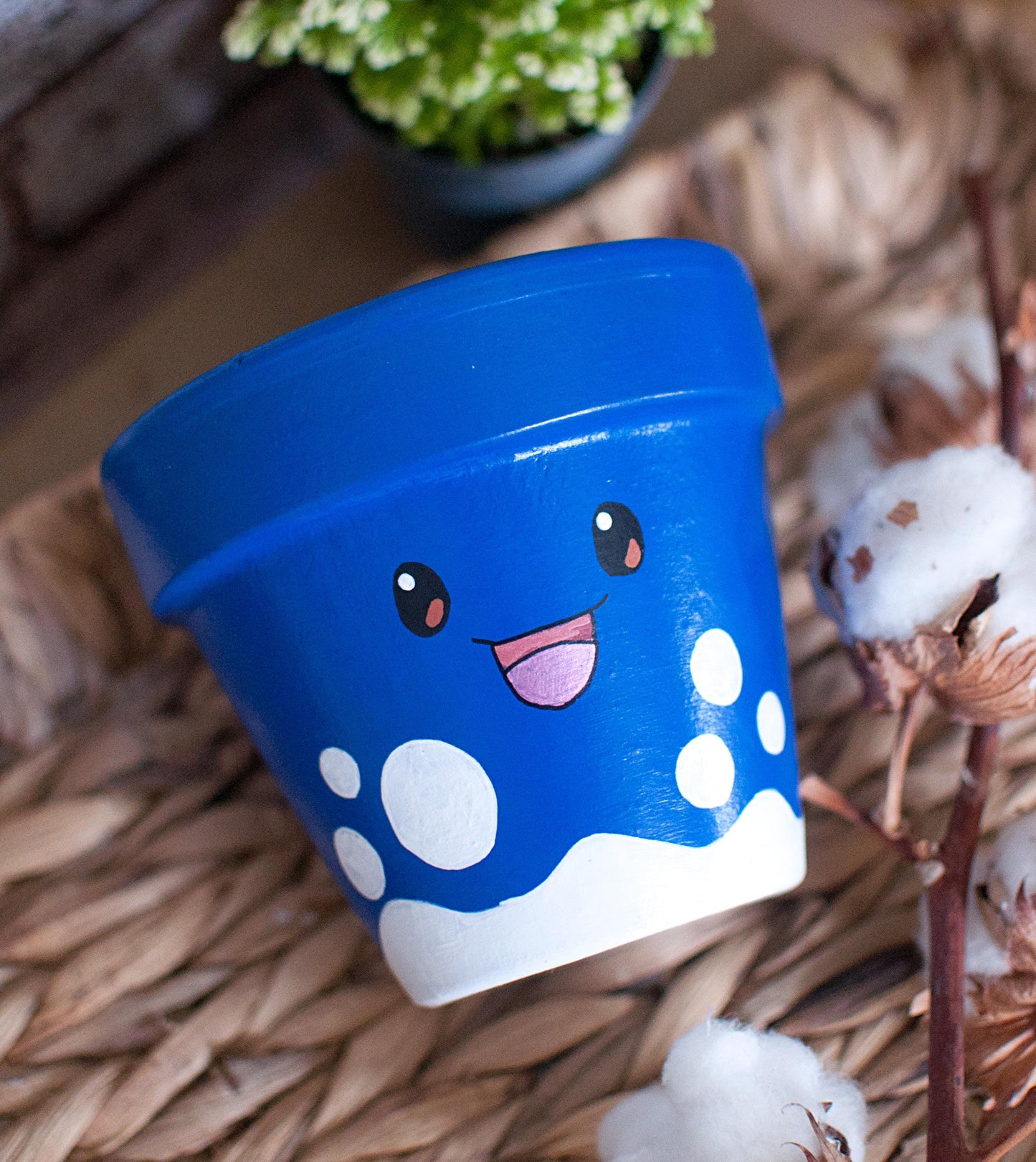 Pot en terre cuite / cache pot : Bubbleman