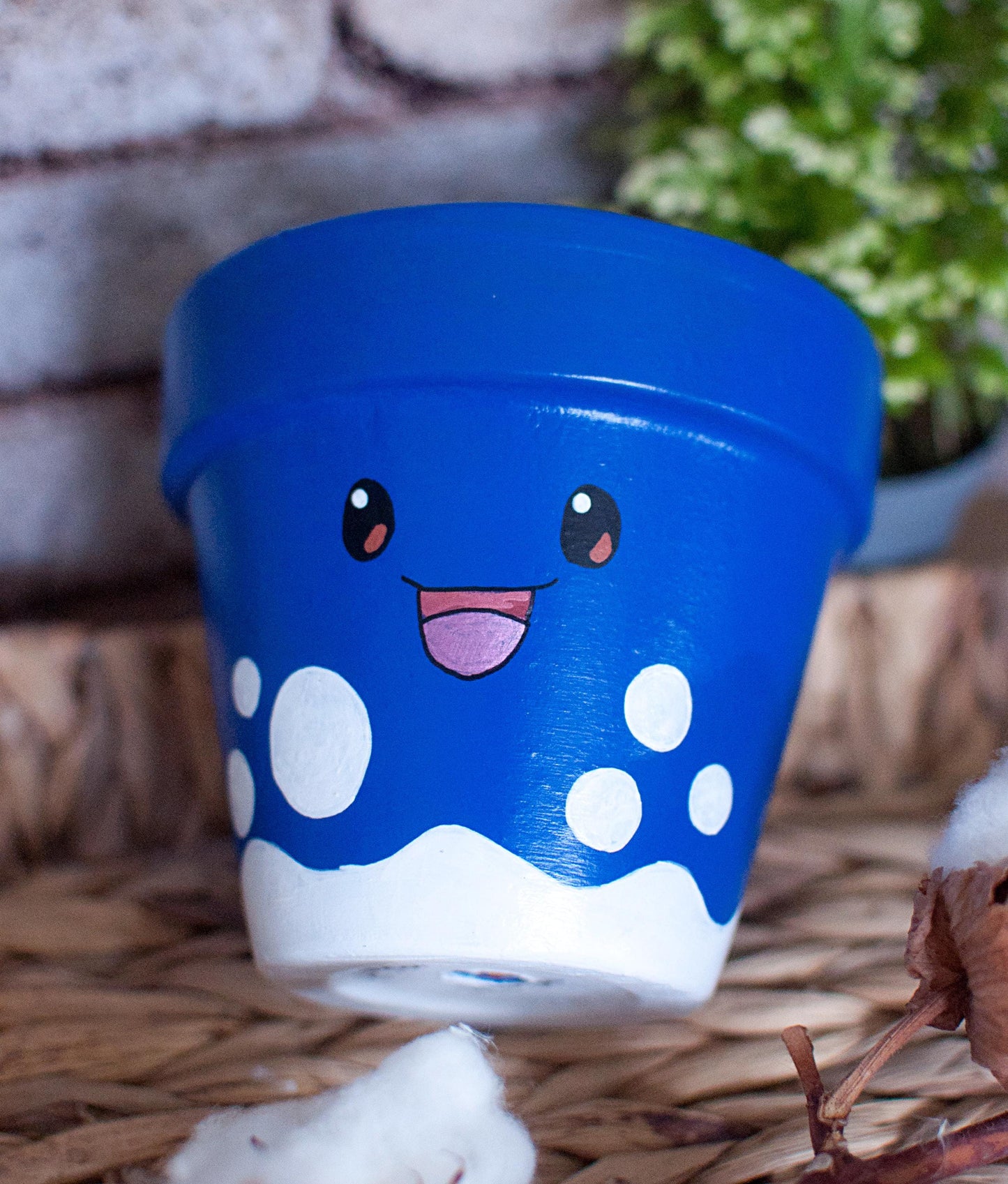 Pot en terre cuite / cache pot : Bubbleman