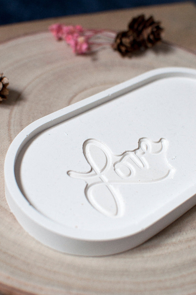 Plateau Ovale "LOVE"