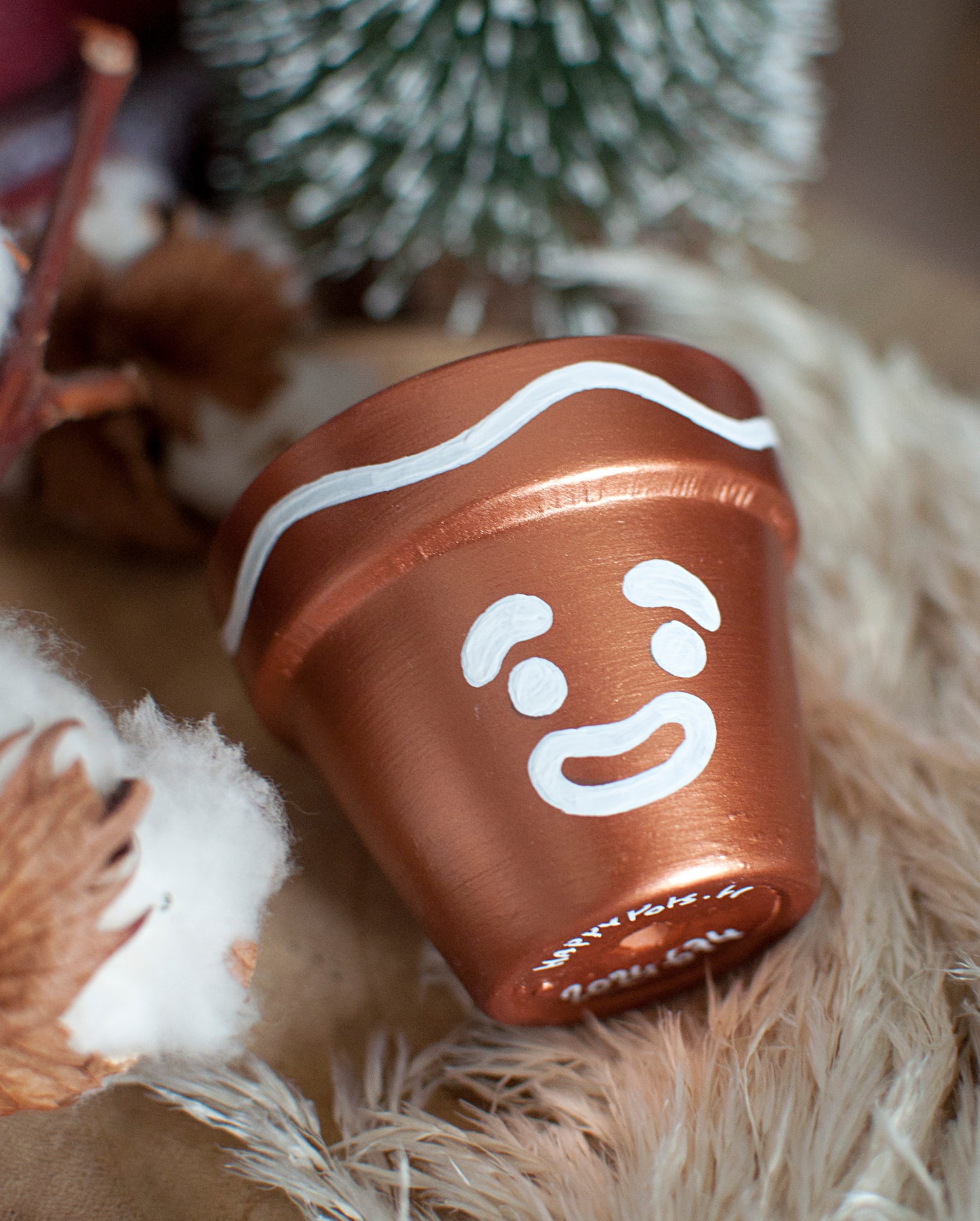 Bougie en terre cuite: Ptit Bonhomme pain d'épices