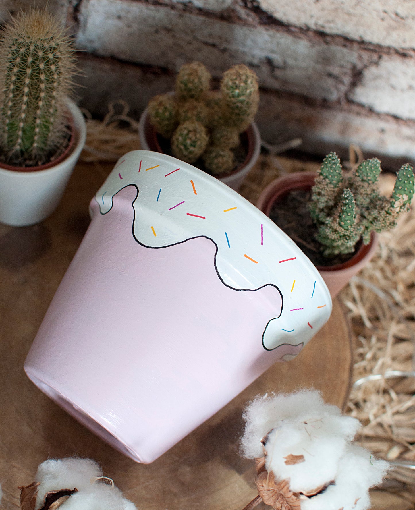 Cache pot / Pot de fleur en terre cuite : Pot'cake