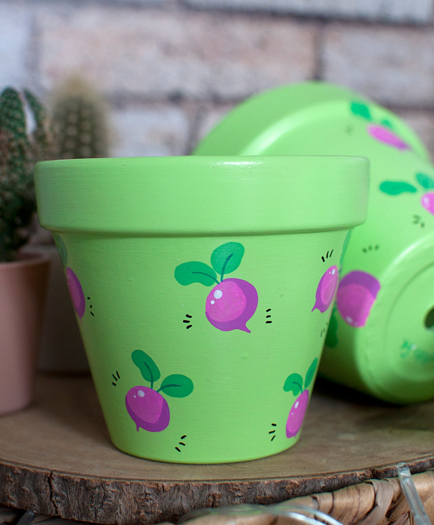 Cache pot / pot de fleur en terre cuite : Radish'Pot
