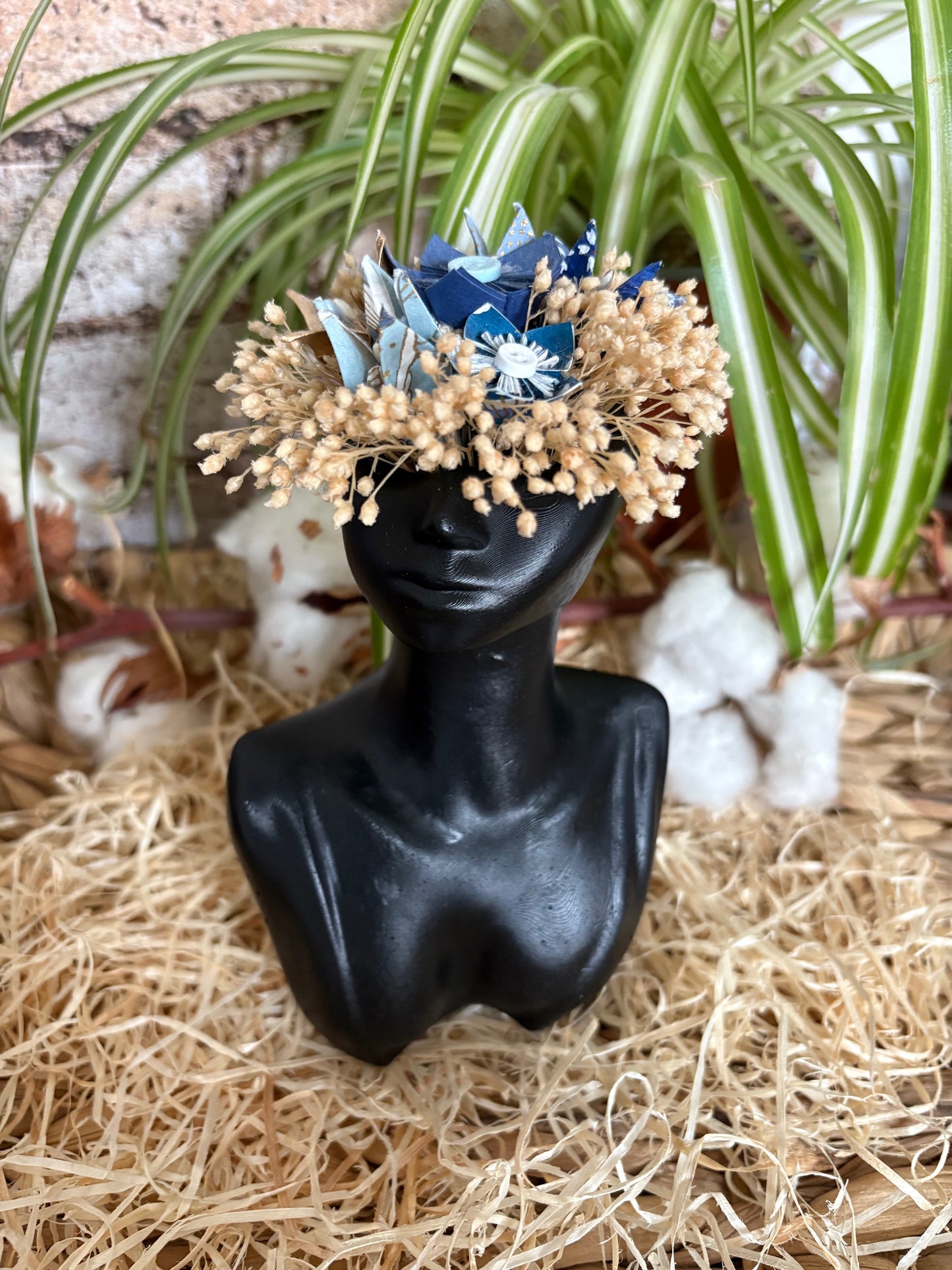 Vase Lola pour fleurs séchées en Jesmonite