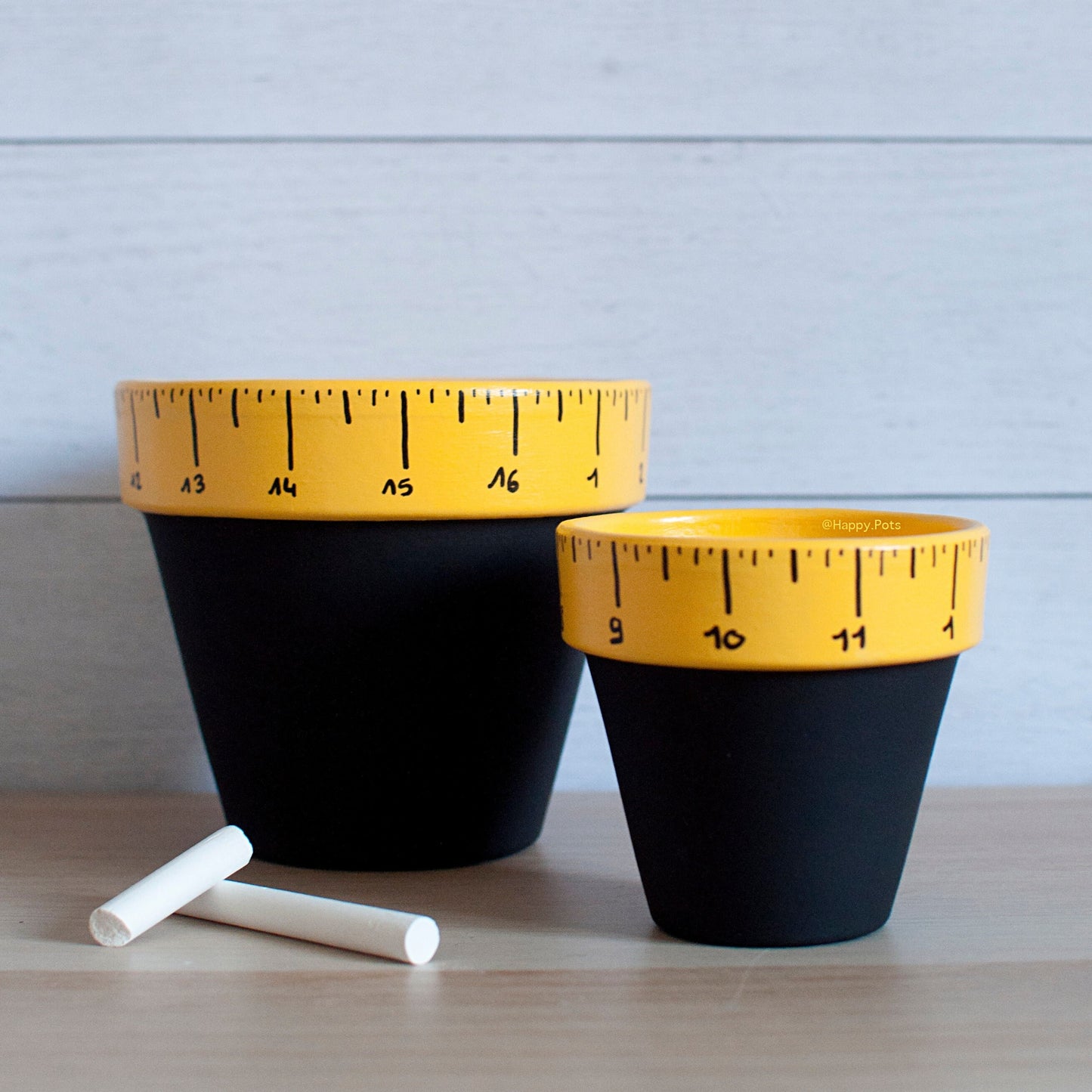 Cache pot / Pot en terre cuite ardoise : Back to school - [Merci Maitresse / Cadeau fin d'année scolaire]