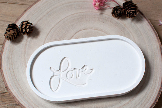 Plateau Ovale "LOVE"