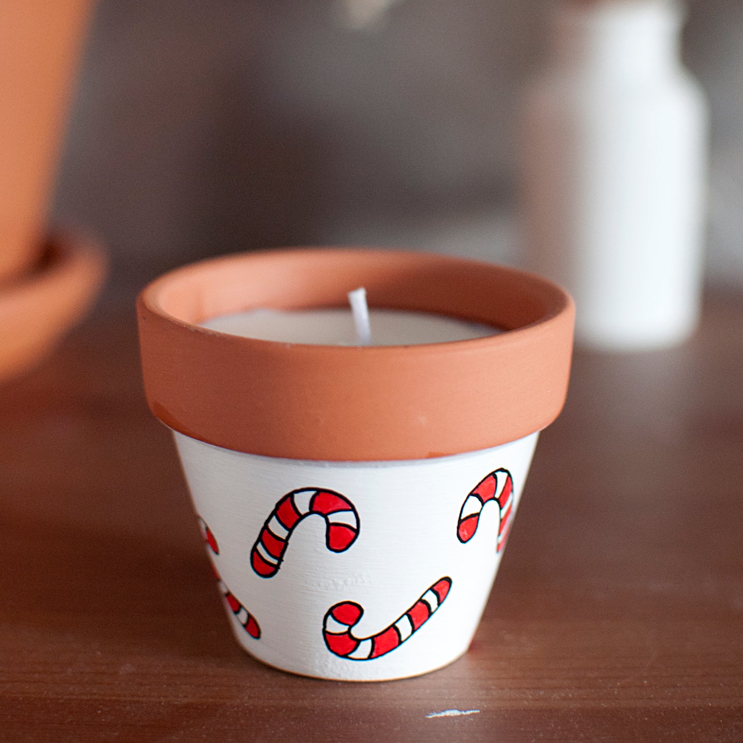 Bougie 8 cm de diamètre : Mon petit sucre [Collection Noël]