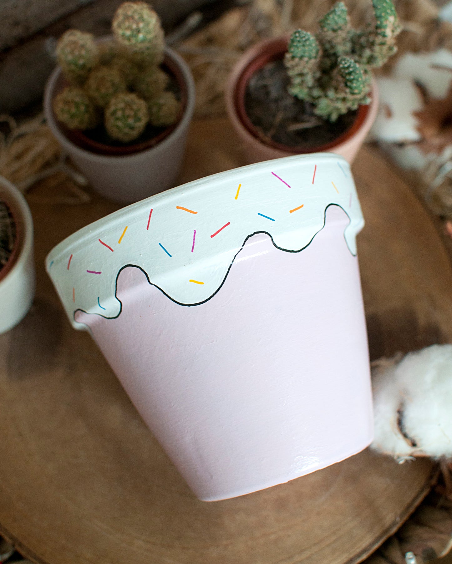 Cache pot / Pot de fleur en terre cuite : Pot'cake