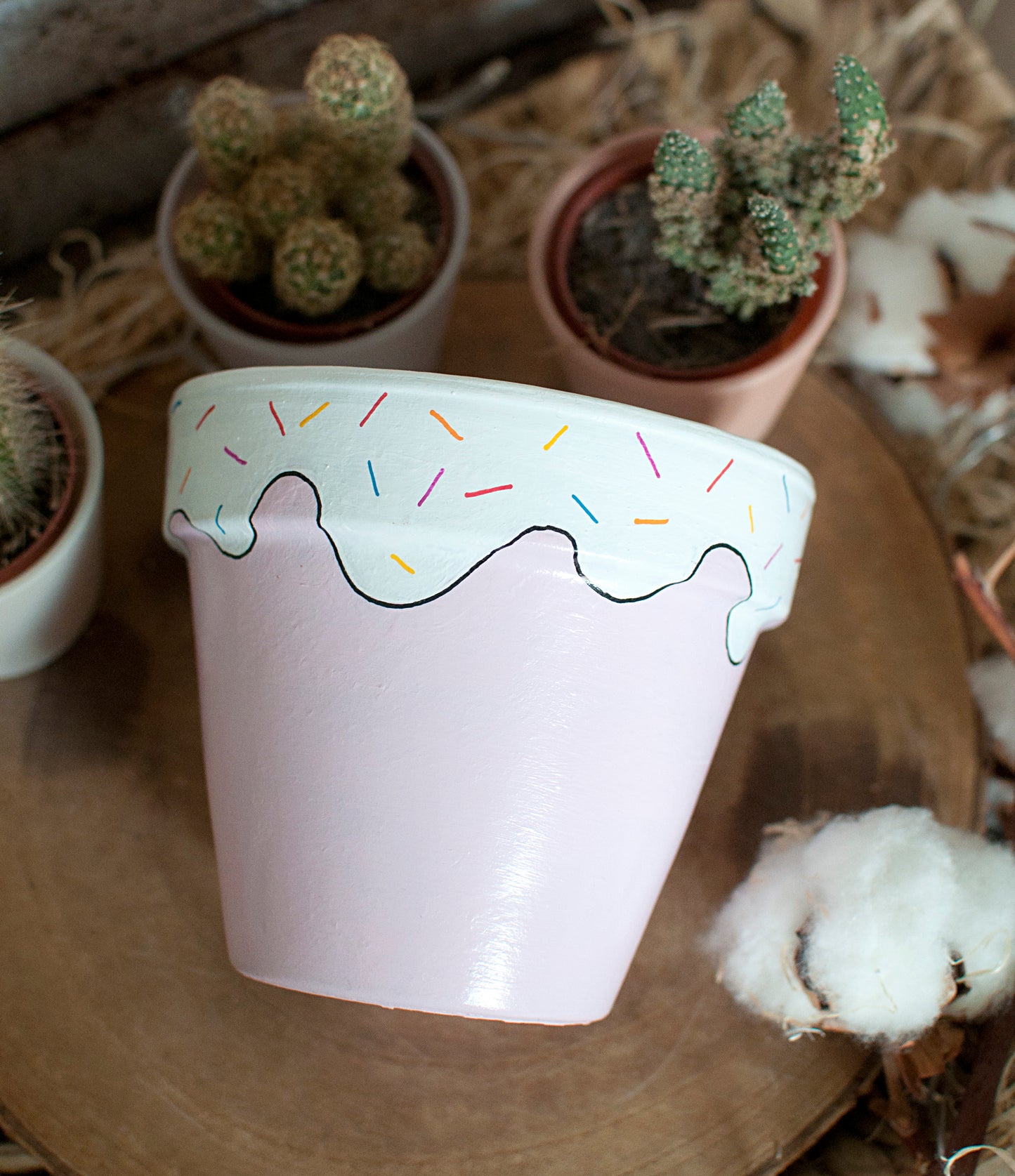 Cache pot / Pot de fleur en terre cuite : Pot'cake
