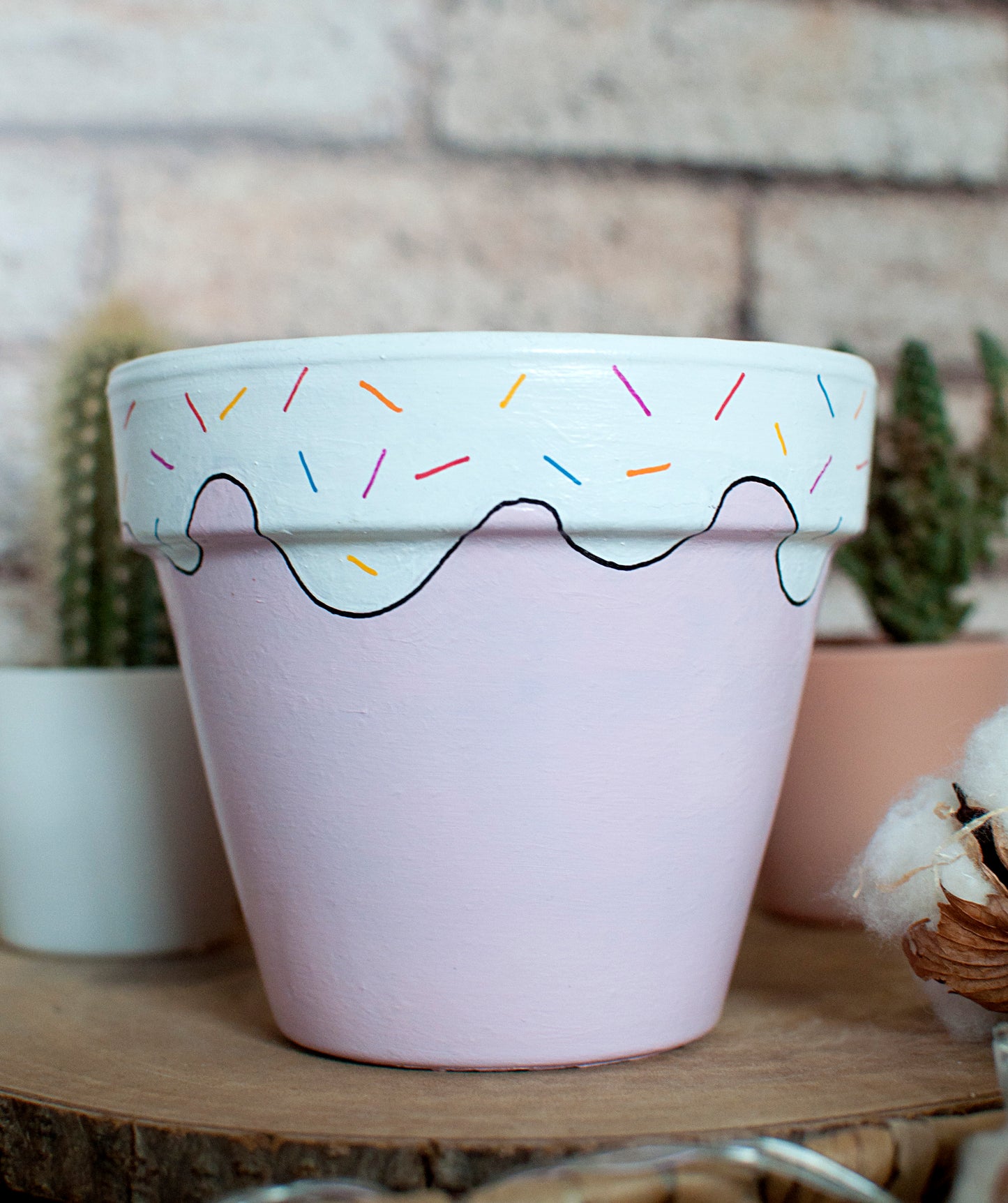 Cache pot / Pot de fleur en terre cuite : Pot'cake