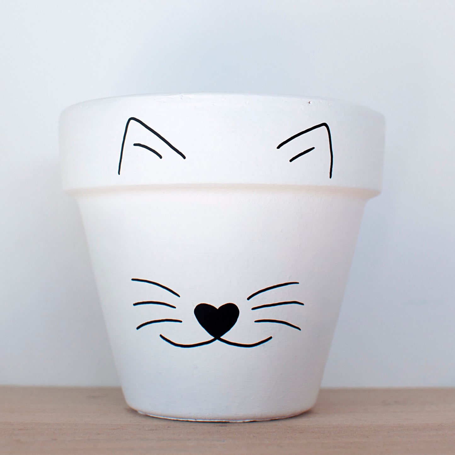 Pot en terre cuite : Happy Cat