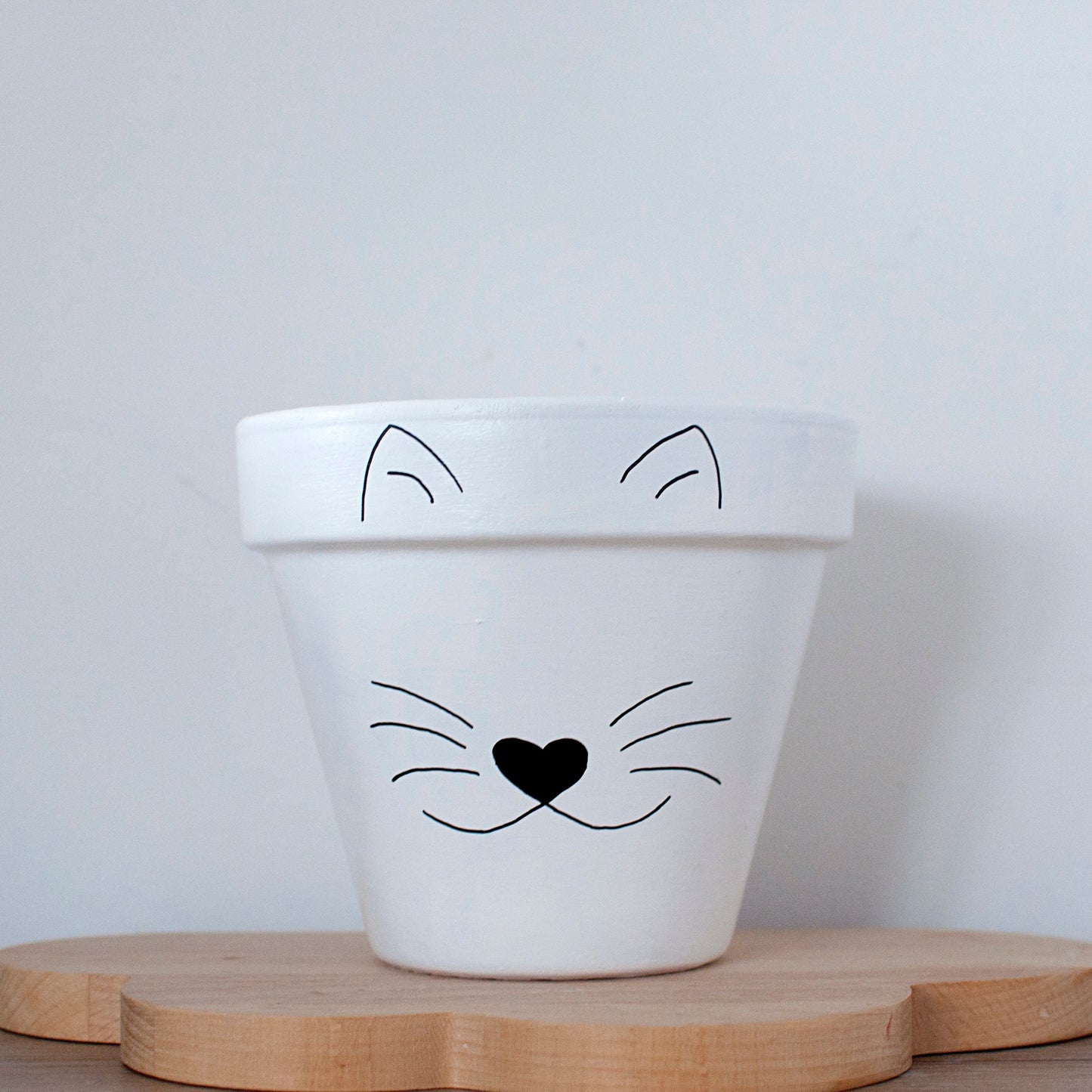 Pot en terre cuite : Happy Cat